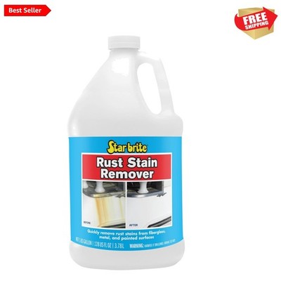 Scrub-Free Rust Stain Remover - 128 Oz Cleaner for Marine and RV Surfaces