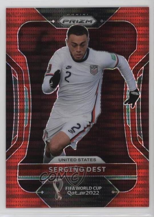 2022 Panini Prizm World Cup Qatar Breakaway Red 16/99 Sergino Dest #206 0oc7