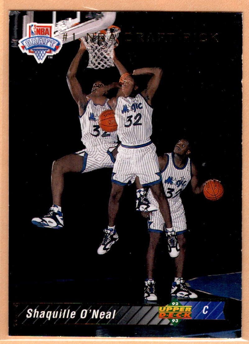 1992-93 Upper Deck Shaquille O'Neal RC #1 Draft Pick 