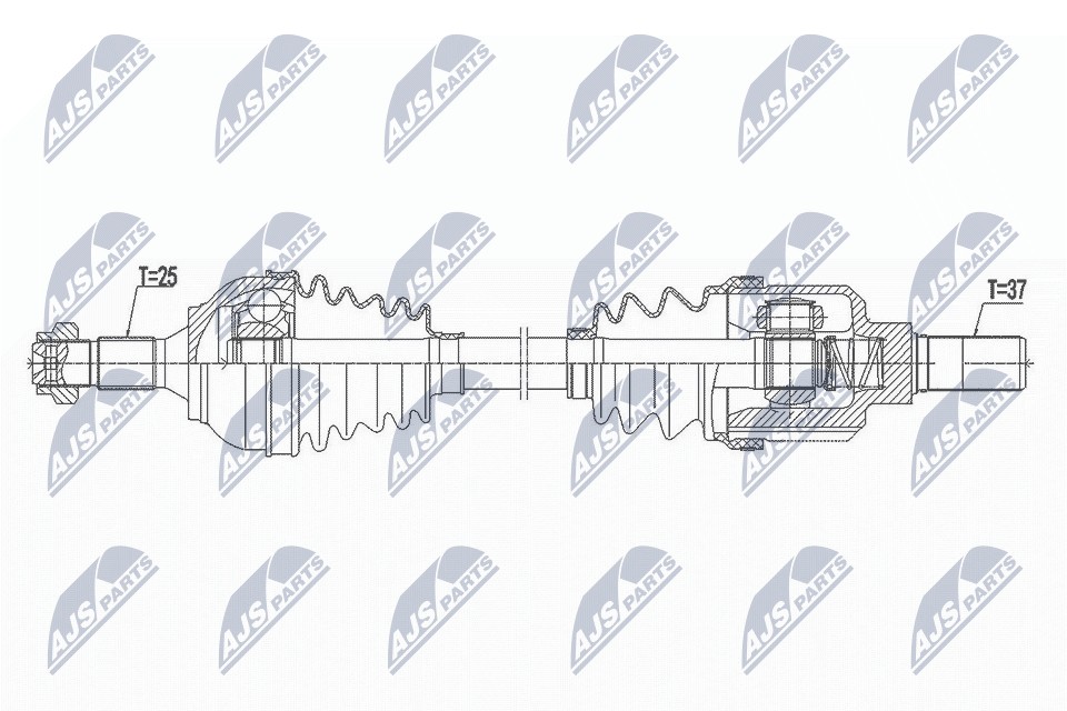 DRIVE SHAFT NPW-CT-101 FOR CITROËN C3/AIRCROSS/II/Van HNZ /HNP /HNV 1.2L 3cyl - Image 10