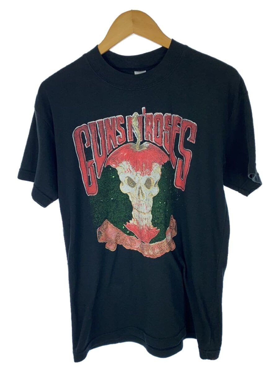 ALTRA MAGLIETTA ALTRE MARCHE ANNI 90 GUNS N’ROSES BAD APPLES BAND T SHIRT STAMPA NERA Usata