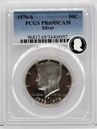 1976-S Kennedy Half Dollar Proof 50c - Graded PCGS PR69 DCAM