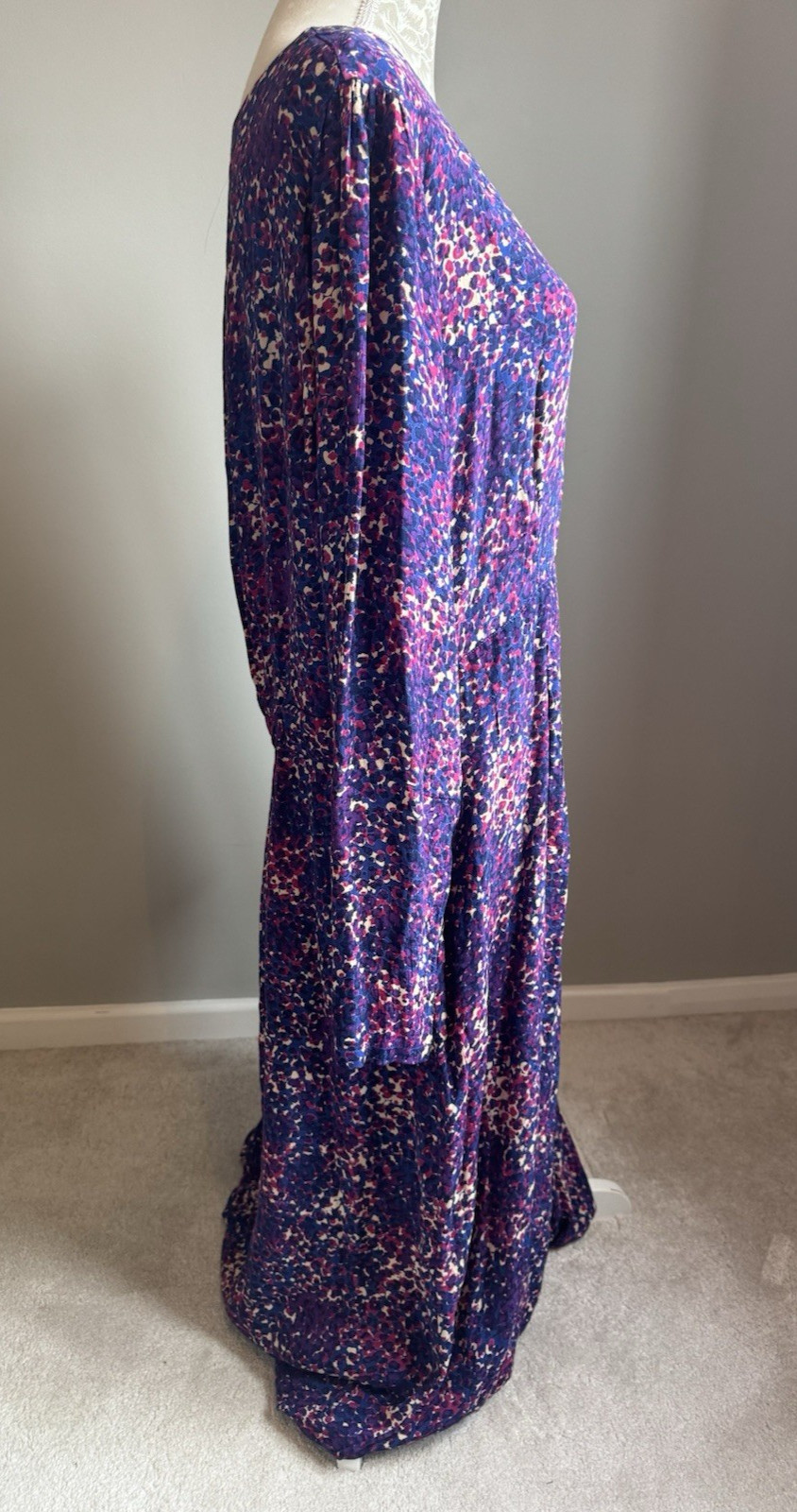 FAT FACE PURPLE MULTI PATTERNED  VISCOSE LONG SLE… - image 3