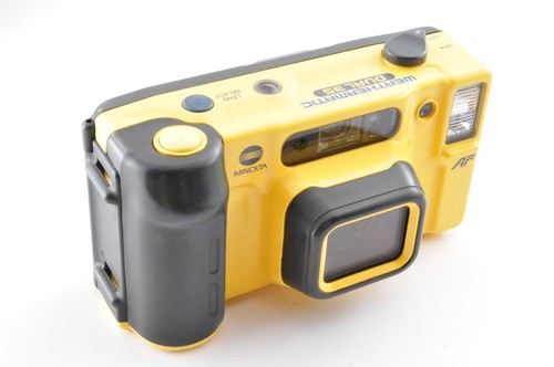 Minolta Weathermatic A Macchina Fotografica Subacquea Underwater Giallo