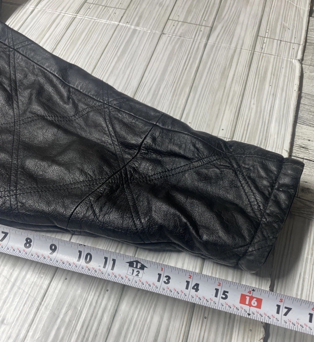 Climate Zone Full Zip Leather Jacket Pockets Blac… - image 8