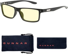 GUNNAR - Vertex Computer Glasses with Blue Light Reduction , Amber Lenses - Onyx