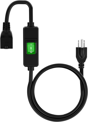 (3Feet) 3-Prong Outdoor Waterproof Extension Switch Cord, In-Line On/Off Switch