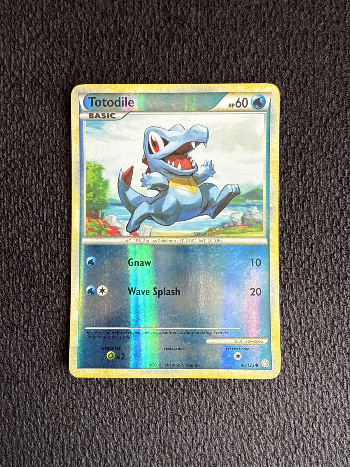 Totodile 86/123 Heartgold & Soulsilver Reverse Holo LP