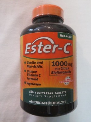 American Health Ester-C 1000 mg with Citrus Bioflavonoids 180 Vegetarian Tablets