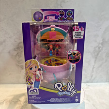 Polly Pocket Dolls Double Play Skating 2 In 1 Compact 2 Micro Dolls 15pcs New