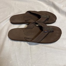 Rainbow Sandals Women's Double Layer Leather w/ 3/4" Strap Sz 7.5-8.5