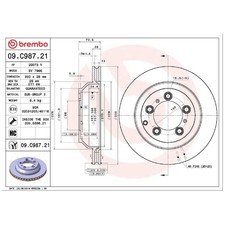 2x Bremsscheibe hinten für Porsche Cayenne 9YA 9YB | 26224105