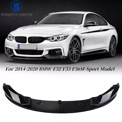 Gloss Black Front Bumper Lip Splitter For BMW F32 F33 F36 M Sport 2014-2020