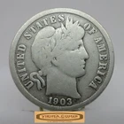 1903 Barber Silver Dime, 90% Silver - #C58561NQ