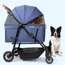Dog Stroller for Large  Medium Dogs 20  132 lbs , Pet Stroller for 2 Small D...