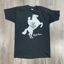 Vintage The Lone Ranger T Shirt Clayton Moore Masked Man Single Stitch Sz M