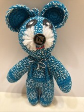 Custom Crochet Vintage Mouse Plush Toy 11  High X 6.6  Wide