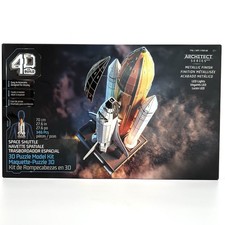 4D Build Architect Series Space Shuttle 3D Puzzle Model Kit with LED Lights