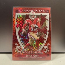 2025 Panini Rookies & Stars - Crusade Brock Purdy #10 Red Plaid