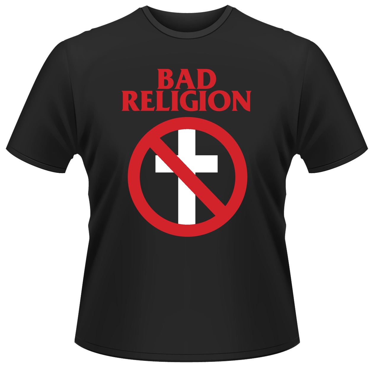 Bad Religion Cross Bust Rock Punk Official Mens T-Shirt