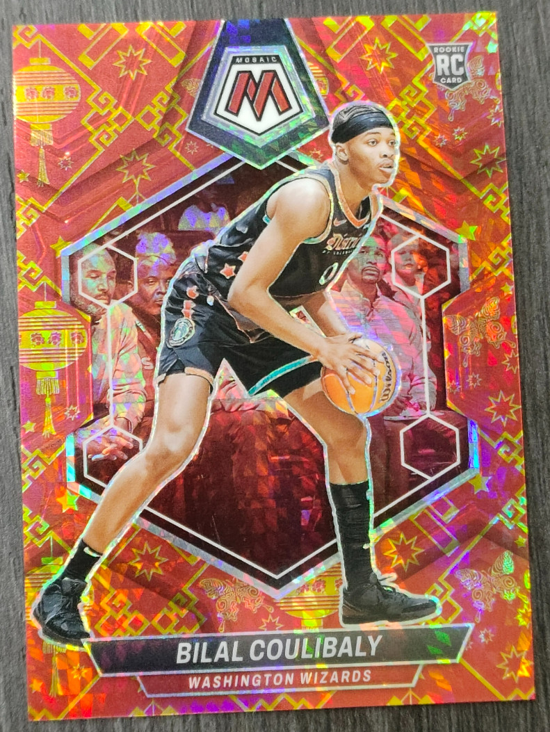 Bilal Coulibaly 2023-24 Panini Mosaic 3/8 Lucky Envelope RC Wizards #235
