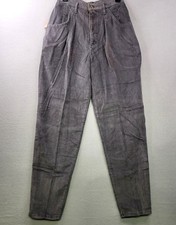 Vintage Lee Rider II Corduroy Pants USA Deadstock 70s Gray Juniors 11 Medium New