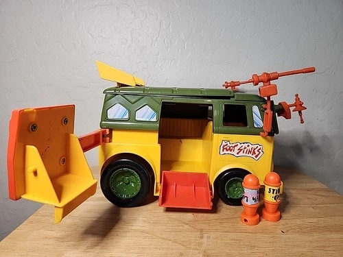 Vintage Teenage Mutant Ninja Turtles TMNT Party Wagon Van Near Complete 1989