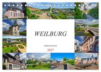 Weilburg Impressionen (Tischkalender 2027 DIN A5 Quer), Calvendo Monatskalender