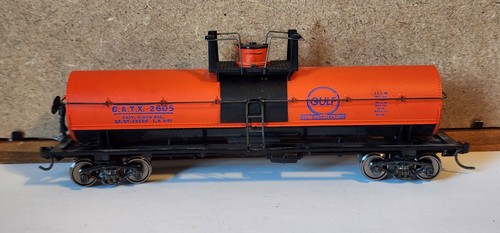 Tanque de cúpula única Gulf Oil 40' 2605 ruedas de metal construidas por el propietario de Athearn Kadee HO | Zustand: Used