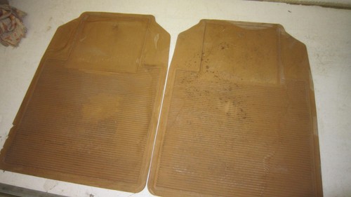 1973-1987 Chevy K-5 Blazer Suburban GMC Truck Front TAN Floor Mats OEM - Picture 13 of 13