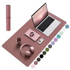 Non-Slip Leather Desk Pad Blotter Waterproof Laptop Computer Desk Keyboard Ma...