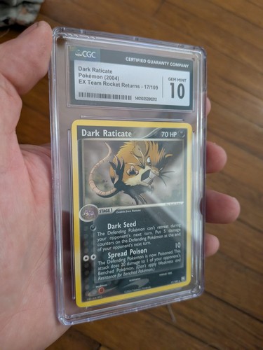 Dark Raticate graded CGC 10 for sale on eBay