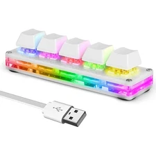 Ecarke 5 Keys Mini Macro Mechanical Keyboard Gaming Keypad Cherry Shaft OSU K...