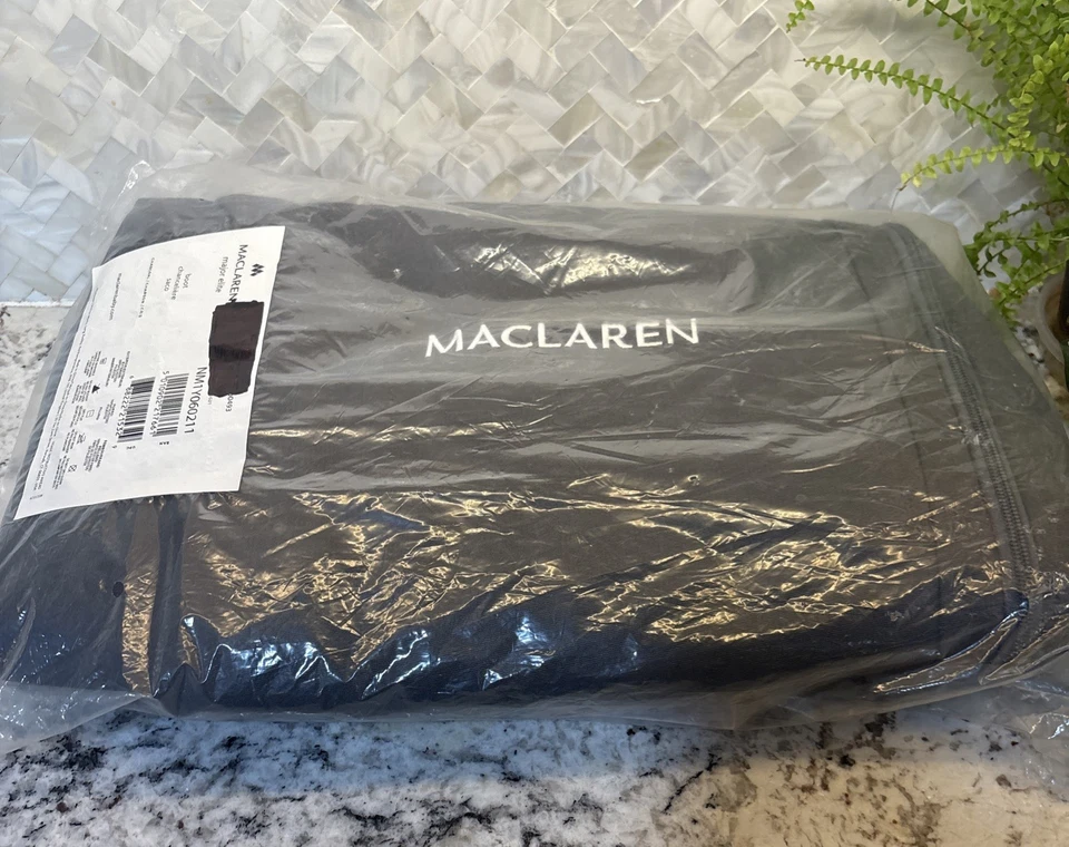 Nueva cubierta de bota Maclaren Major/manguito de pie carbón para cochecitos de bebé Major Elite Foto 2 de 4