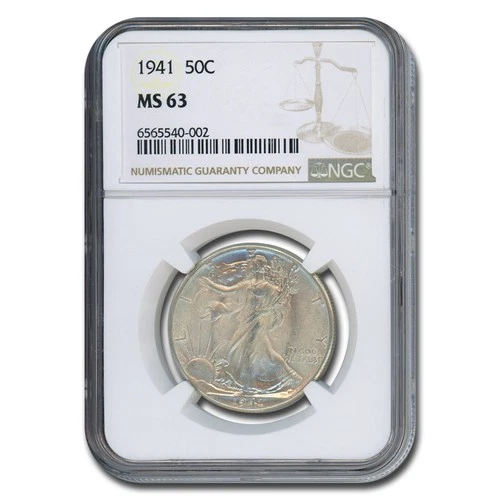 1941 Walking Liberty Half Dollar MS-63 NGC