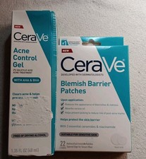 2 pc CeraVe Acne Control Gel with AHA  BHA/Blemish Patches 22 Patches  YY38 