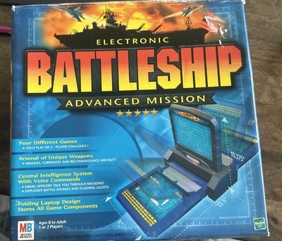 Electronic Battleship Advanced Mission - 2000 Milton Bradley - Complete, Working