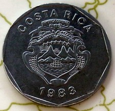 COIN COSTA RICA 20COL 1983 XF 211