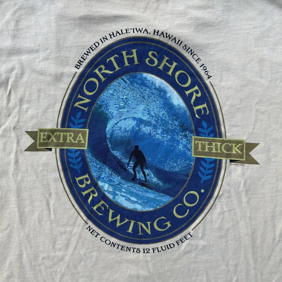 Crazy Shirt Mens Casual T-Shirt XXL Beige North Shore Hawaii - Image 4 of 4