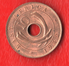 EAST AFRIVA 10 CENTS 1942