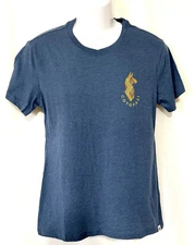 Cotopaxi Shirt Women's Llama Lover Short Sleeve Organic Cotton Blen Blue Size XS