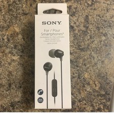 Sony MDR-EX15AP In-Ear Earbud with Microphone - Black MDREX15AP/B 
