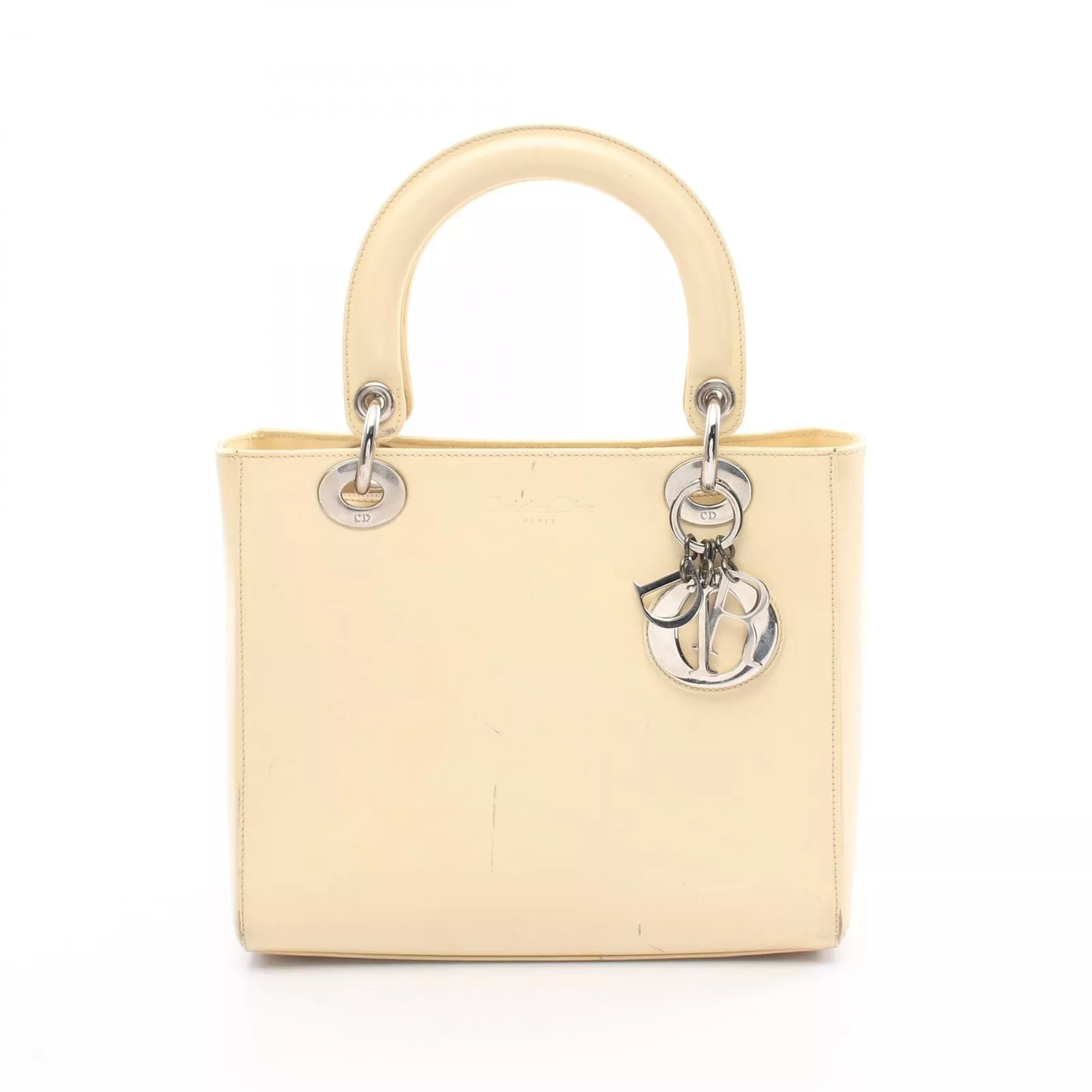 Sac à main fourre tout Dior LADY DIOR cuir beige occasion femme SHW