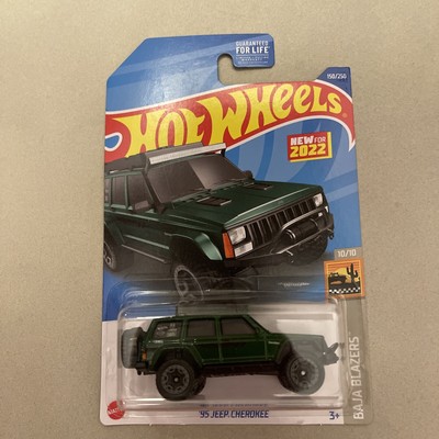Hot Wheels '95 Jeep Cherokee 1/64 - Série Baja Blazers 2022 - Carte EU - Blister Non Ouvert