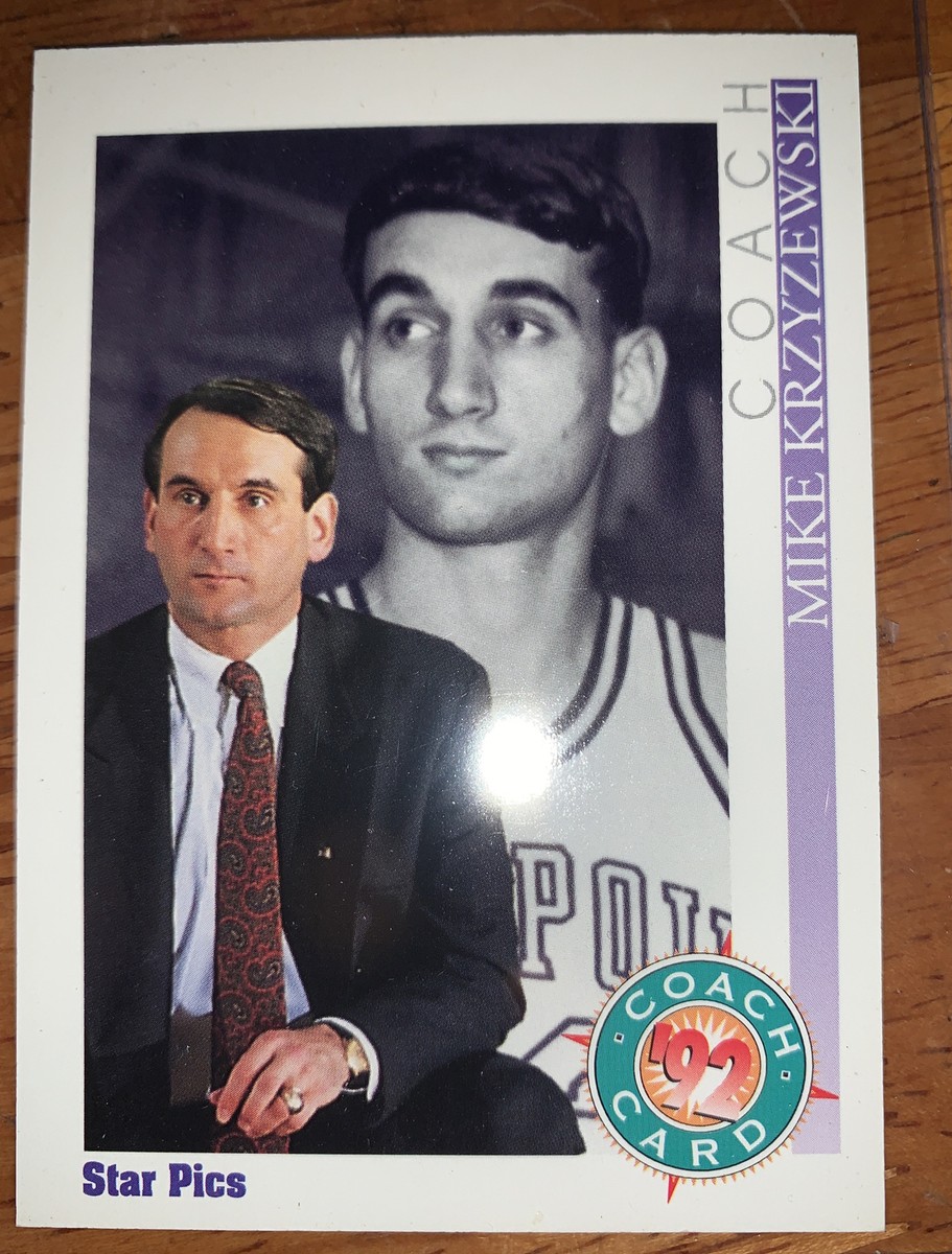 1992-93 Star Pics Duke Coach K Mike Krzyzewski Basketball