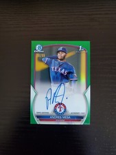 Andres Mesa - 2023 Bowman Chrome 1st Prospect Autograph - GREEN REFRACTOR /99
