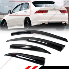 FOR 2004-2008 ACURA TSX CL8 EURO-R JDM 3D WAVY WINDOW VISOR SUN SHADE RAIN GUARD