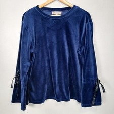 Philosophy Velvet Blouse Women Medium Whimsigoth Ethereal Romantic Flowy Goth