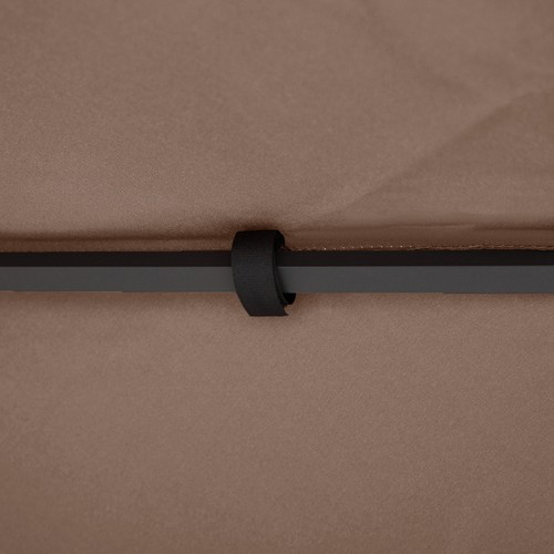 Outsunny 3(m) 2 Tier Garden Gazebo Top Cover Replacement Canopy Roof Coffee - Picture 9 of 11