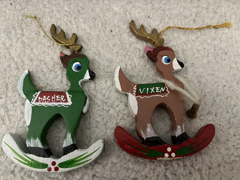 Kurt Adler Reindeer Ornaments